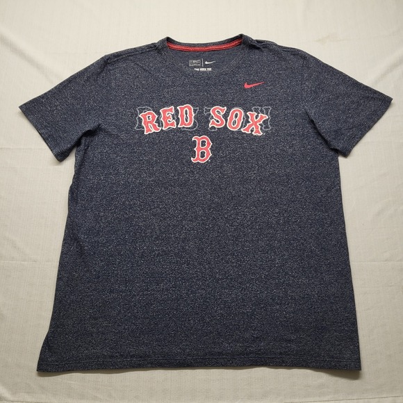 Nike Other - Nike Red Sox Graphic T Shirt Mens XL Athletic Fit Blue Short Sleeve Cotton Blend